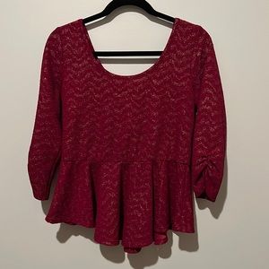 Charlotte Rouse Peplum Top